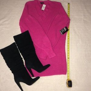 Express Cross Front Sweater Dress